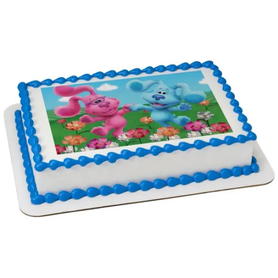 Blue's Clues & You! Let's Think! Edible Cake Topper Image - 1/4 Sheet {1}