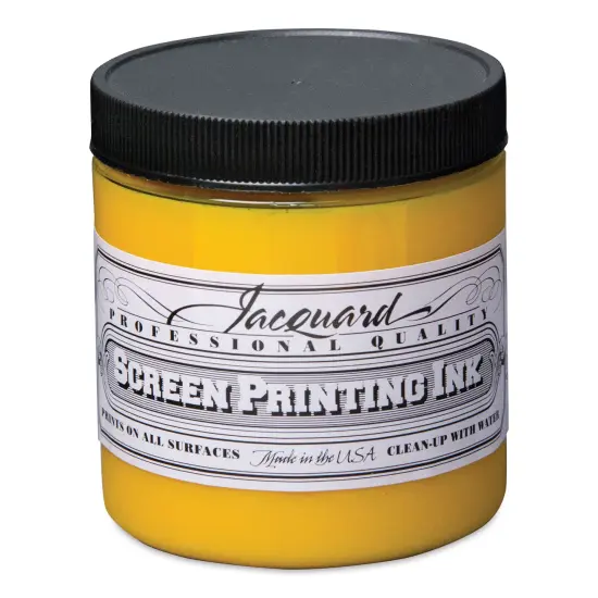 Jacquard Screen Printing Ink - Yellow, 8 oz {1}