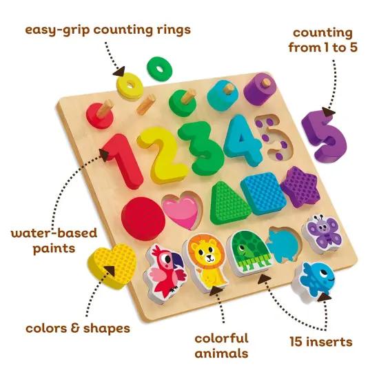 Kids Hits Colorful Maths - Stack and Sort Board for Fun Learning {2}