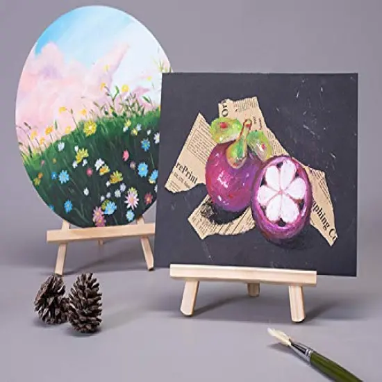 DSHE Small Tabletop Display Stand 8 inch Wooden Table Top A-Frame Artist Easel Canvas Photo Picture Sign Holder Stand {2}