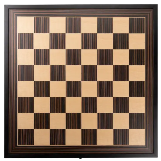 WE Games Black Stained Chess Board with Storage Drawers {2}