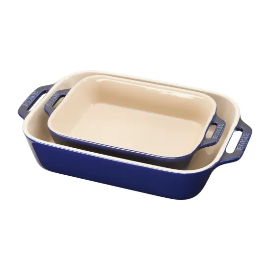 STAUB Ceramic 2-pc Rectangular Baking Dish Set {3}