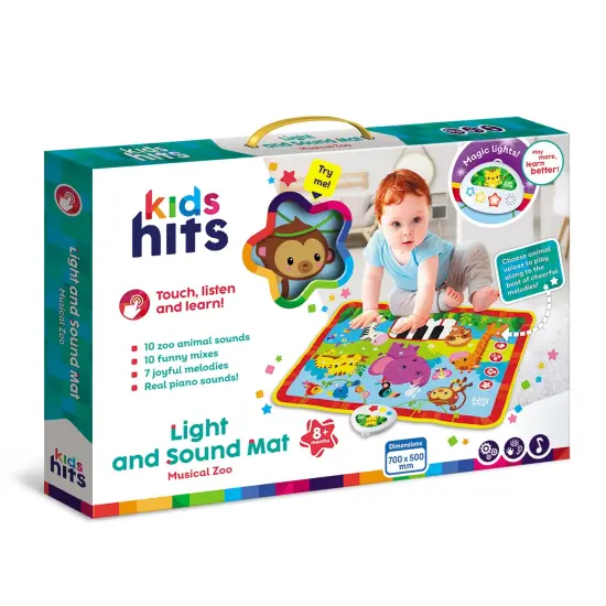 Kids Hits Educational Baby Light andSound Mat Toy Musical Zoo {6}