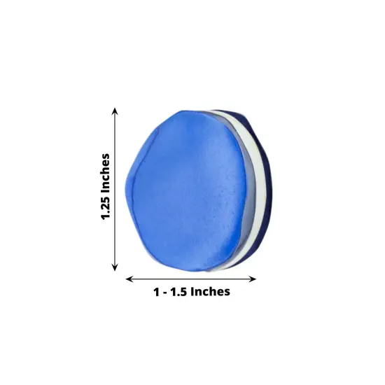 400 Matte Silk Rose Petals Round Artificial Flowers Table Dusty blue ivory {2}