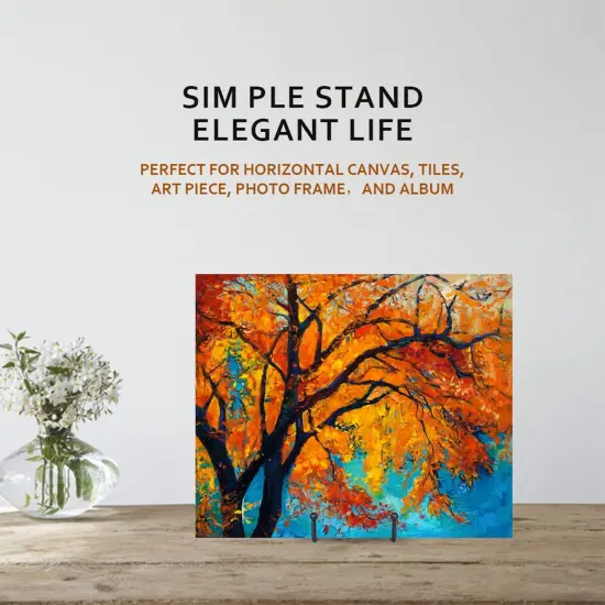 LIONWEI LIONWELI Decorative Plate Stand Holder Picture Frame Stand Easel Display Stand {4}