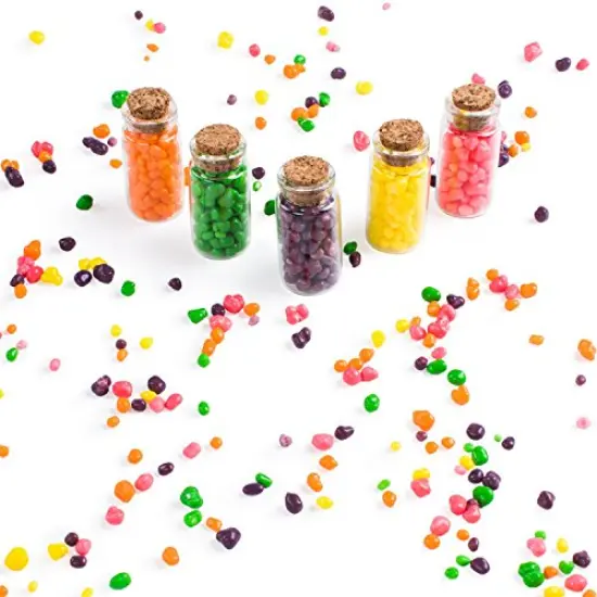 24 Pieces 10ml Clear Glass Jars Bottles with Cork Stoppers, Glass Bottles for Decoration, Arts & Crafts, Projects, Party Favors {3}