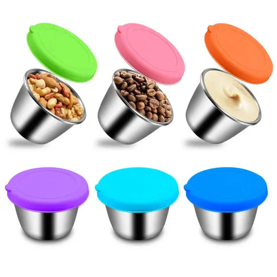 10 Pieces Food Storage Bags Silicone, Leakproof Reusable Storage Bags, Reusable Snack Bags Silicone for Home Food Storage, Kids School Lunch,Picnic and Travel (Salad Dressing Container) {3}