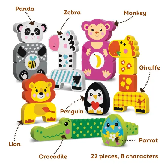 Kids Hits: Build Your Own Adventure with the Wooden Blocks Friendly Zoo! {4}