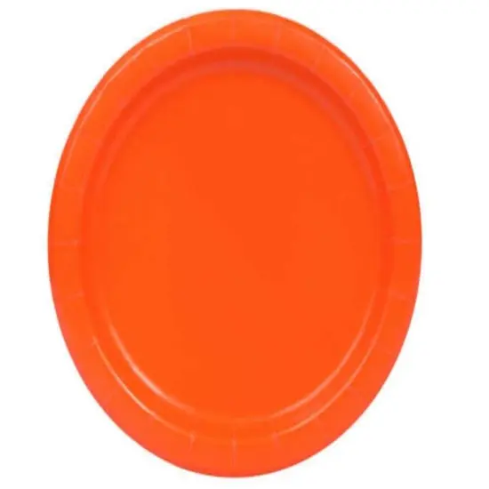 Pumpkin Orange 9" Plates, 8ct {1}