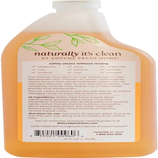 Naturally It's Clean Floor Cleaner (Makes 24-gallons) For All Floor Types (Plant Based Enzymes) | RAHEEV&reg; {2}