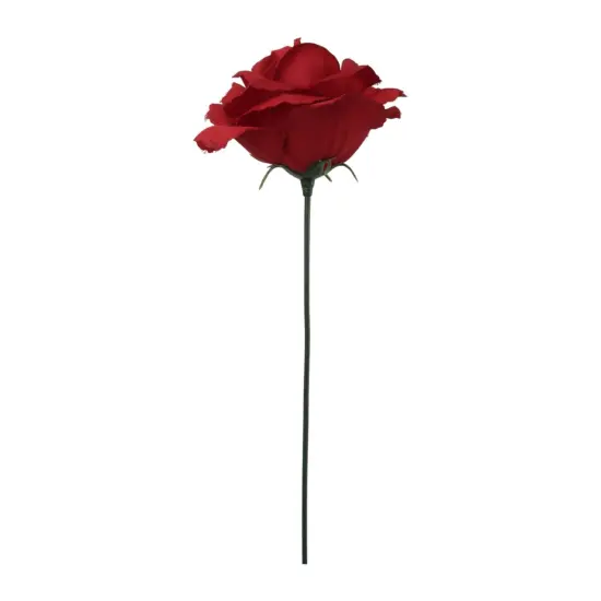 100-Pack: Burgundy Rose Picks, 8" Stems, 3" Wide, Floral Home by Artificial Flowers {1}