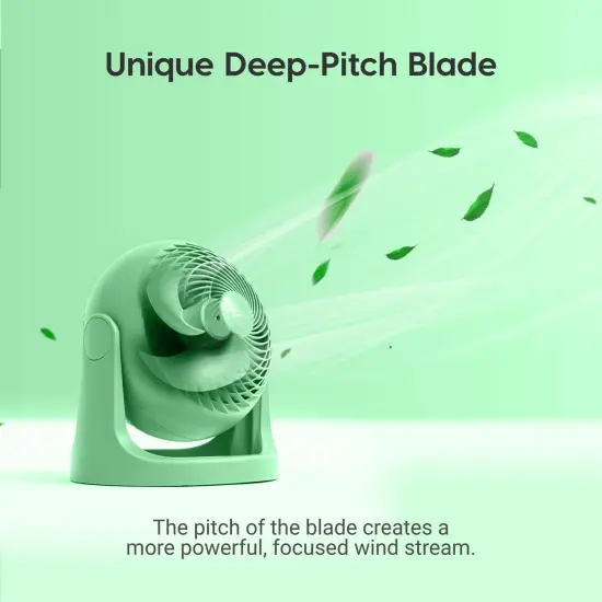 IRIS USA WOOZOO Circulator Fan, Table Air Circulator, Desk Fan, Fan for Bedroom, 3 Speeds, 360&deg; Adjustable {2}