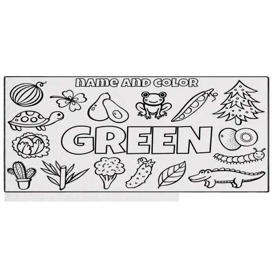 Educational Toys Coloring Learning Mat Washable Rug Markers Set Montessori Play Color Poster Placemat Carpet Preschool Kindergarten Toddler {2}