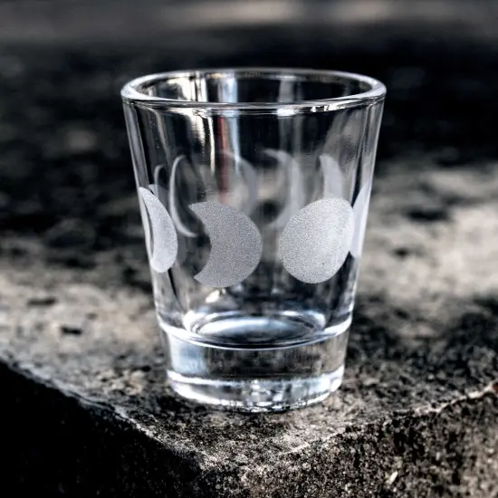 2oz Moon Phases Shot glass {5}