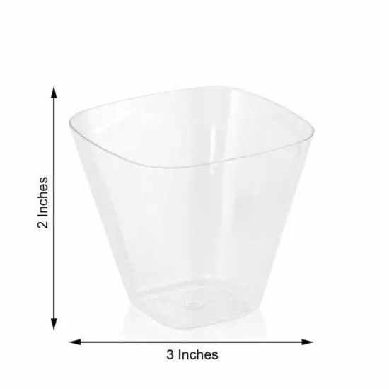 Clear 4 oz Disposable Plastic Dessert Drink Cups {5}
