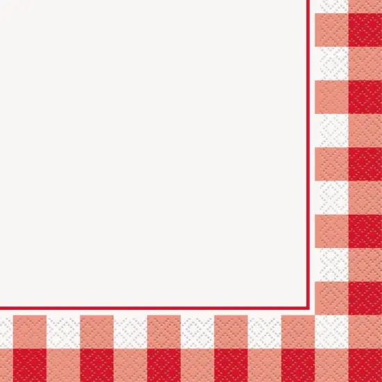 Red Gingham Luncheon Napkins, 16ct {1}