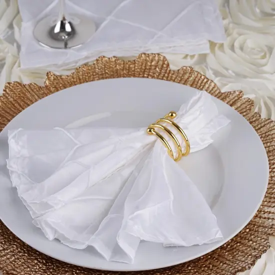 17" Pintuck Taffeta NAPKINS {6}