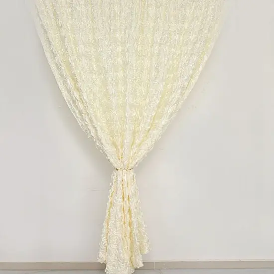 8x8 Satin Rosette Wedding Backdrop Dusty rose {3}