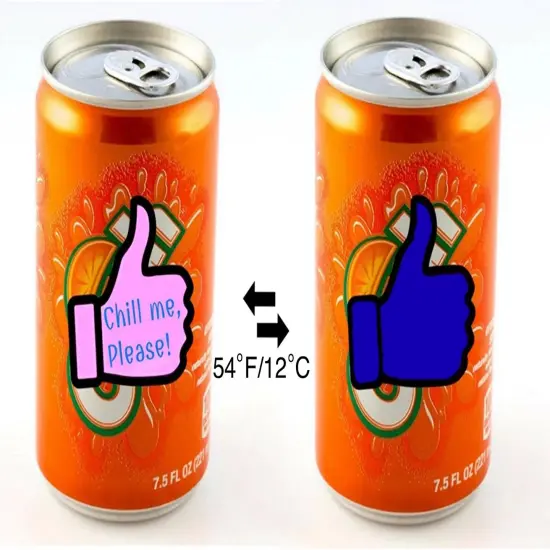 Color Changing Powder Pigment Thermochromic Temperature Heat Sensitive Pink blue 64&deg;f {5}