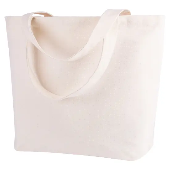 Natural Canvas Tote Bags DIY for Crafting and Decorating Reusable Grocery Washable Bag Shopping Bag 15H x 13W x 4D Inch (Natural) {2}