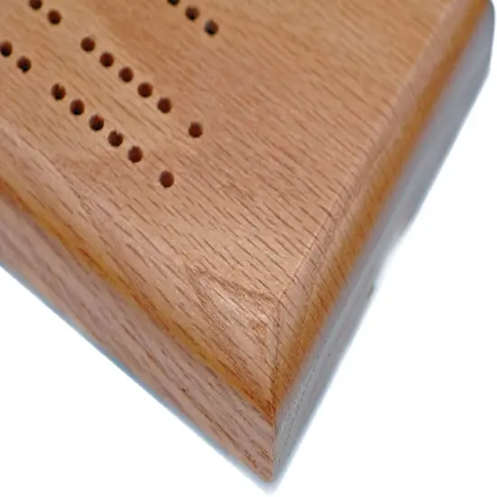 WE Games Competition Cribbage Game - Solid Wood Sprint 2 Track Board with Metal Pegs {5}