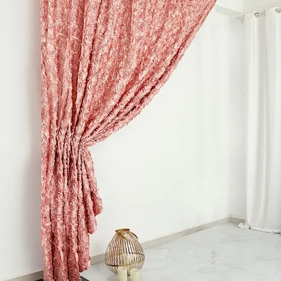 8x8 Satin Rosette Wedding Backdrop Dusty rose {1}