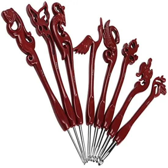 Crochet Kit Animals Crochet Hooks, 7.4'' Aluminum Crochet Needles for Crocheting, Crochet Hook Set Ergonomic Knitting Hooks for Crochet Yarn Craft, Crochet Set Premium Knitting Crochet Supplies {2}