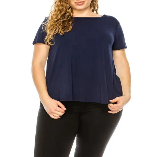 Bamboo Classic Top for Curvy Size | RADYAN&reg; Olive {6}