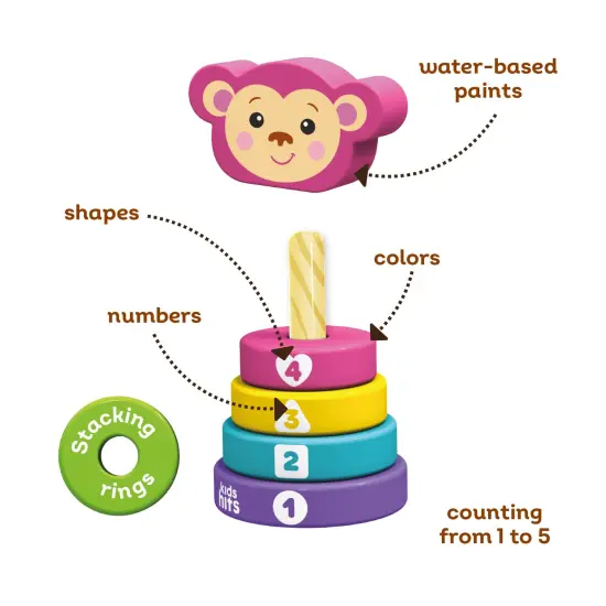 Kids Hits Wooden Stack and Play Monkey: Endless Fun in Every Stack! {4}