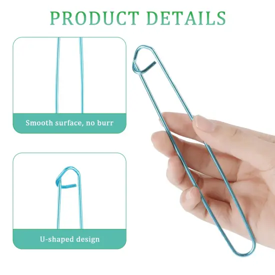 12 Pieces Knitting Stitch Holder Set 6 Size Colorful Aluminum Yarn Stitch Holder Set Needles Practical Knitting Crochet Tools Knitting Supplies for Manual DIY Blankets Knitting Project {6}