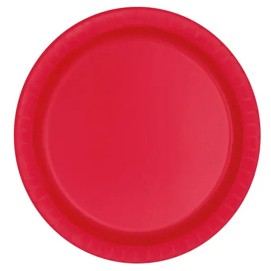 Ruby Red Solid Round 9" Dinner Plates, 8ct {1}