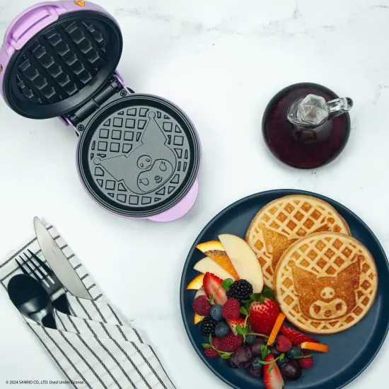 Uncanny Brands Hello Kitty Kuromi Mini Waffle Maker {2}
