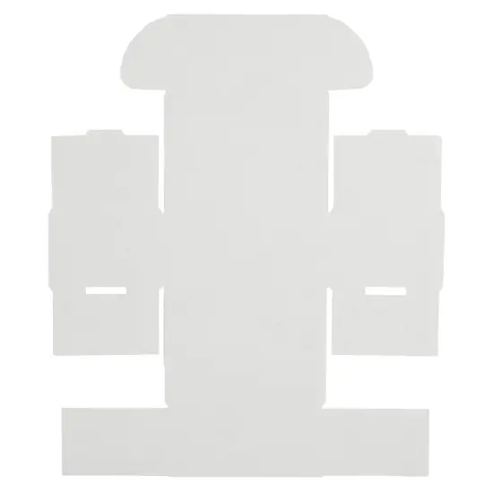 50 Pack White 4x3x2&rdquo; Corrugated Shipping Mailer {2}