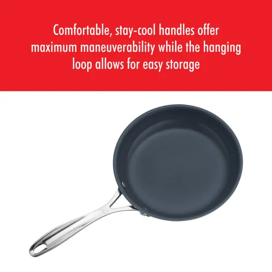 ZWILLING Clad CFX 2-pc Stainless Steel Ceramic Nonstick 8-in & 10-in Fry Pan Set {6}