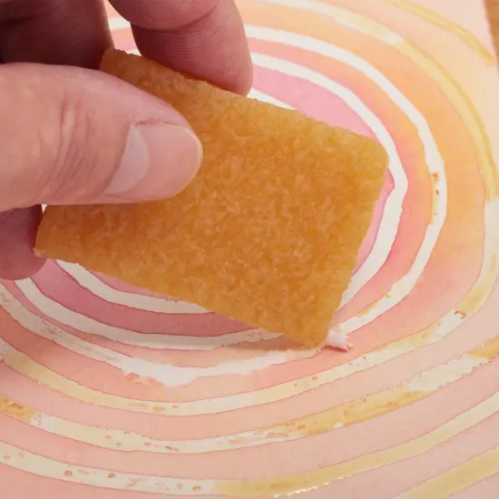 Jerry's Artarama Masking Fluid for Watercolor Painting Kit with 40ml Bottle, 10 Synthetic Brush Set, 2 Rubber Cement Pick Ups; Precise Detail, Easy to Remove White {6}