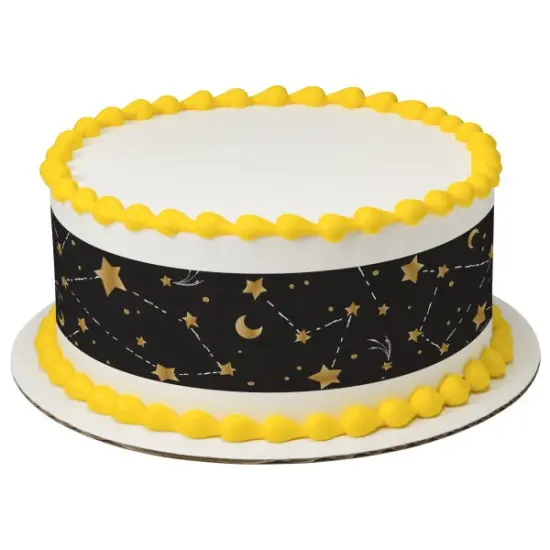 Star, Moon Grad Constellations Edible Cake Topper Image Strips {1}