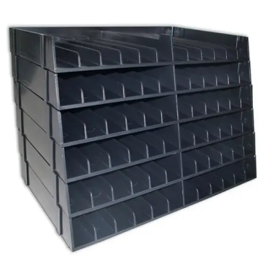 Marker Storage Trays (BLACK) - 6 Trays, 72 Pen Slots {1}