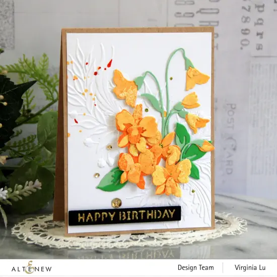 Cheerful Bloom 3D Embossing Folder {4}
