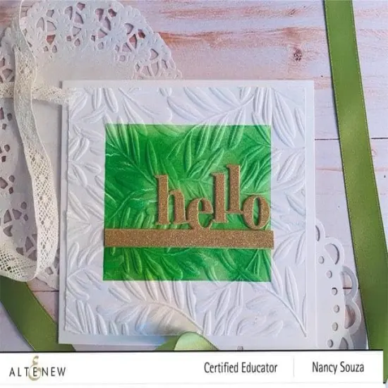 Curving Leaves 3D Embossing Folder {4}