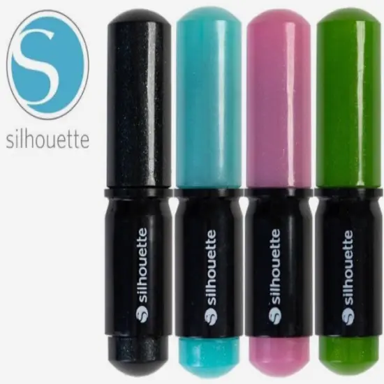 Silhouette Sketch Pens 4 Pack Glitter (Black Body) SILH-PEN-GL-3T {1}