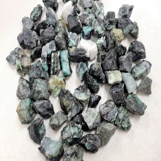 Rough Emerald Crystal Stones - Bulk Rough Crystals {5}