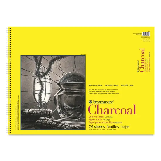 Strathmore 300 Series Charcoal Pad - 18" x 24", 24 Sheets {1}