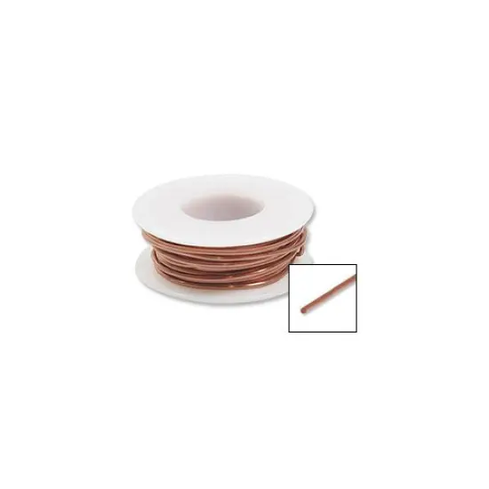 JewelrySupply Copper Wire 28 Gauge Dead Soft Round (20 Foot) {3}
