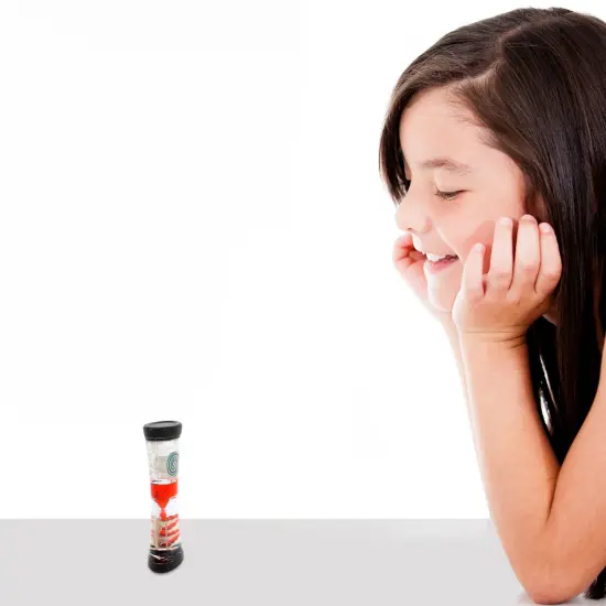 Big Mo's Toys Hypnotic Liquid Motion Spiral Timer Toy for Sensory Play - Relaxing Bubble Motion Autism ADHD Toy, Calming Toy, Sensory Visual Relaxation Desk Toy, One Piece {4}