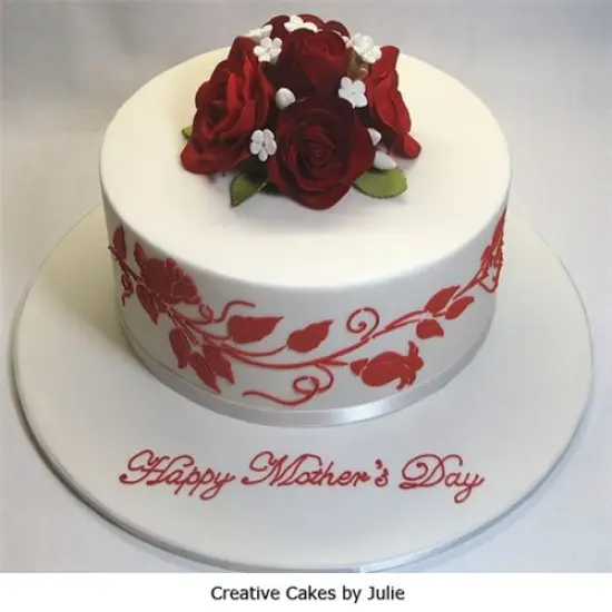 Rose Cake Stencil Tier #3 | C563 by Designer Stencils | Stencils for Royal Icing, Airbrush, Dusting Powder | {3}
