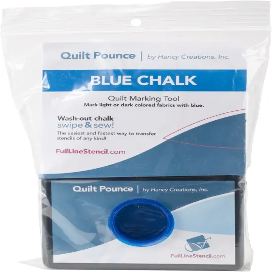 Hancy Quilt Pounce Pad W/Chalk Powder-4oz Blue {1}
