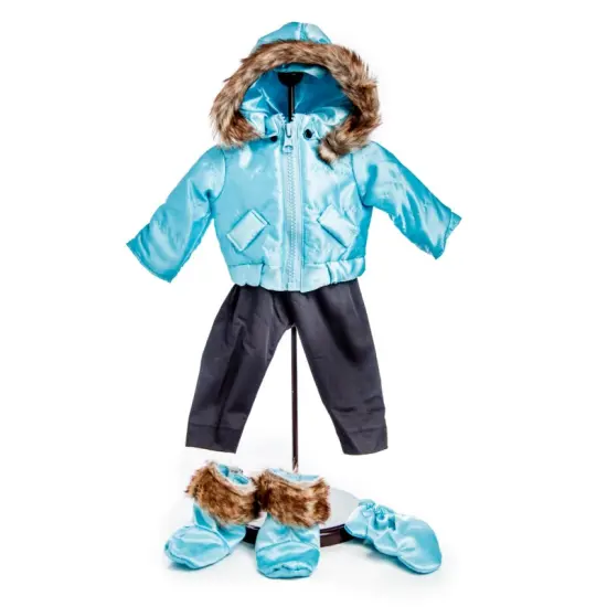 The Queen's Treasures 18 Inch Doll Complete 6 Pc Blue Ski Wear Clothes {4}