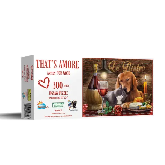 Sunsout That's Amore 300 pc Valentines Day Jigsaw Puzzle 29775 {3}