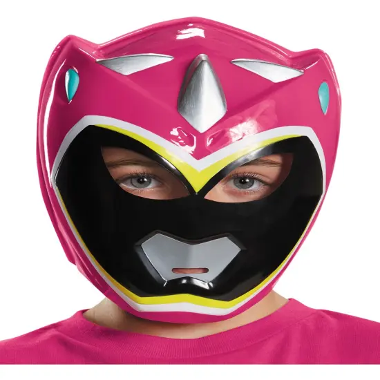 Childs Mighty Morphin Power Rangers Pink Vacuform Mask Costume Accessory {1}