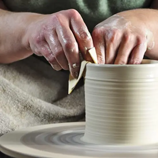 Penguin Pottery - Pre-Cut Suede Chamois for Smoothing Pot Rim - Super Soft - Small Size - Fits in your palm -Set of 5- {3}